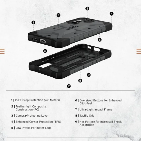Cover Samsung S22 Plus Pathfinder Case Uag - Silver